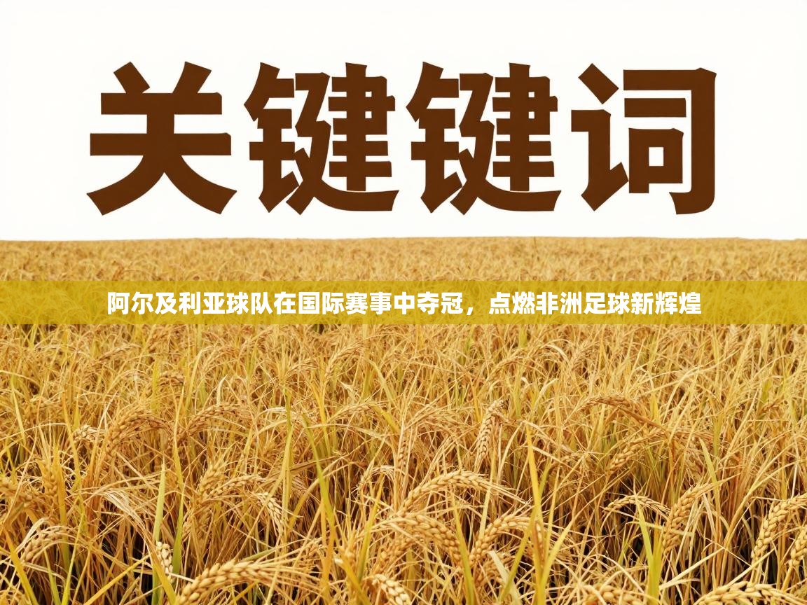 阿尔及利亚球队在国际赛事中夺冠，点燃非洲足球新辉煌  第2张